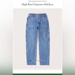 High rise Abercrombie carpenter jeans
